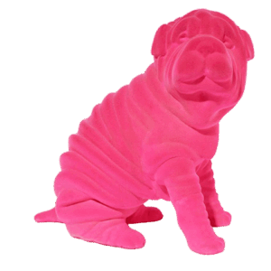 Shar Pei Pink tamaño real 43x43x20 cms