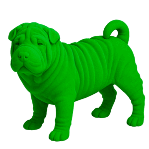 Shar Pei Green 20x10x7 cms
